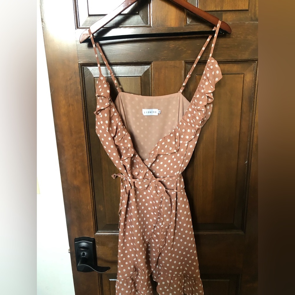 Polka Dot Mini wrap dress